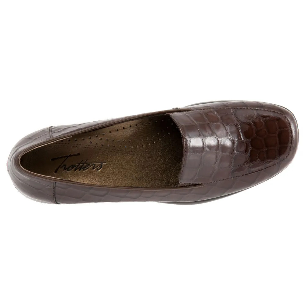Trotters Jenn Brown Crocco Slip-On (Women's)