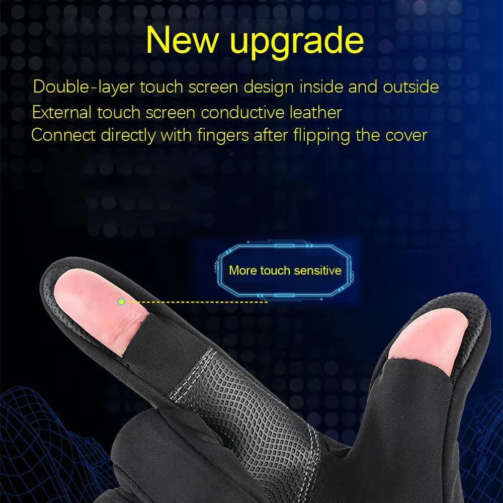 Unisex Motorcycle Gloves with Finger Access