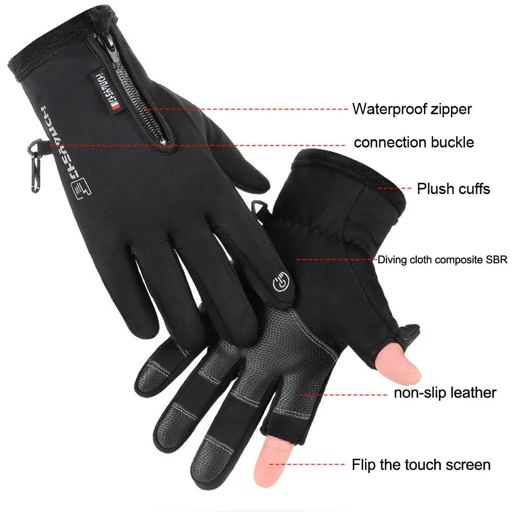 Unisex Motorcycle Gloves with Finger Access
