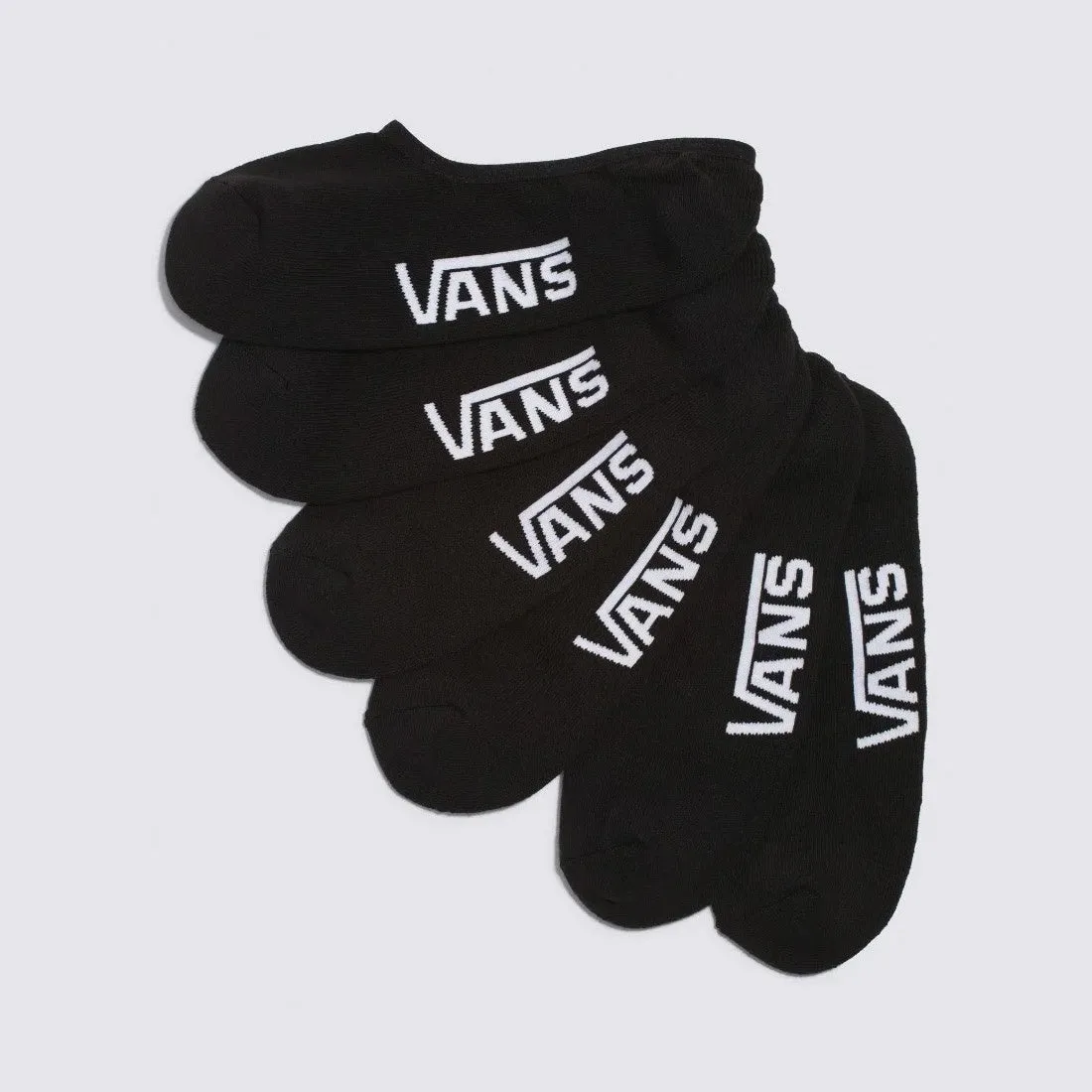VANS Classic No Show Socks 3 Pack - Black