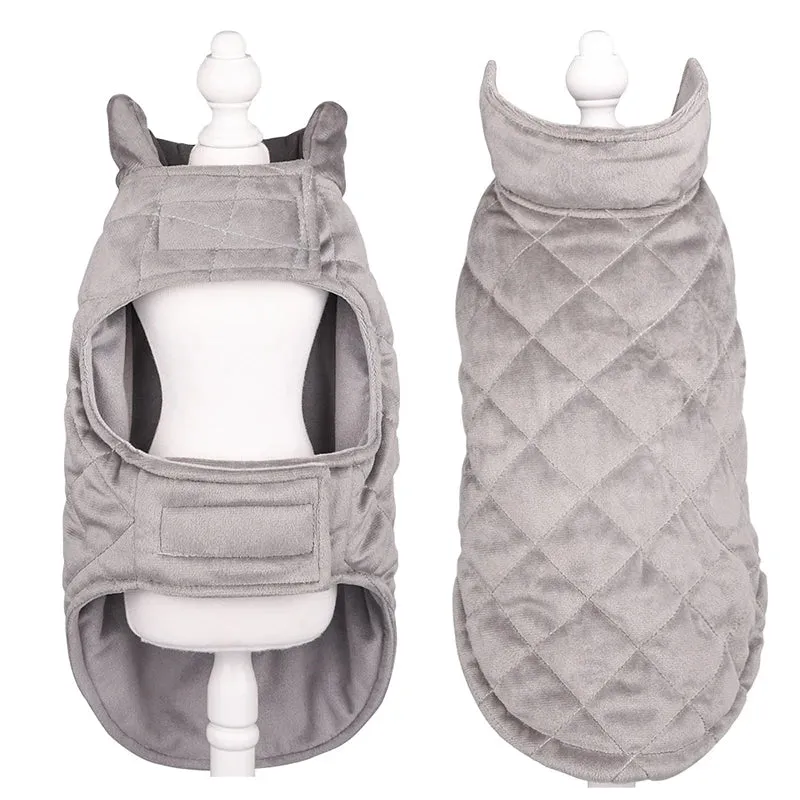 Winter Ready: Stay Cozy with our Soft Fleece Cotton Dog Jacket - Windproof Pet Vest for Small, Medium, and Large Dogs - Perfect Winter Clothes for Pets