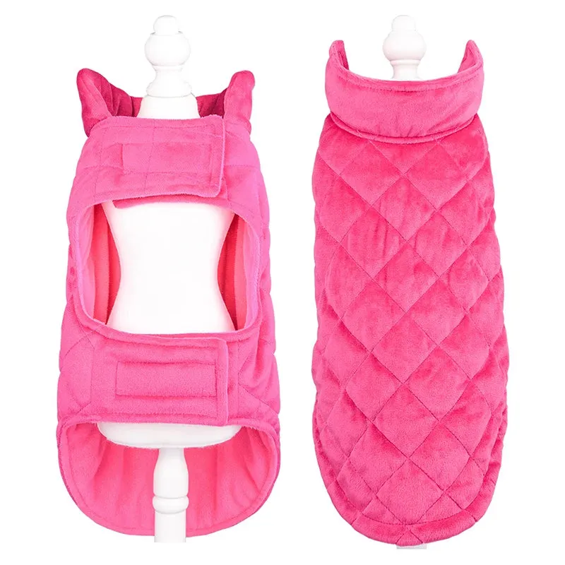 Winter Ready: Stay Cozy with our Soft Fleece Cotton Dog Jacket - Windproof Pet Vest for Small, Medium, and Large Dogs - Perfect Winter Clothes for Pets