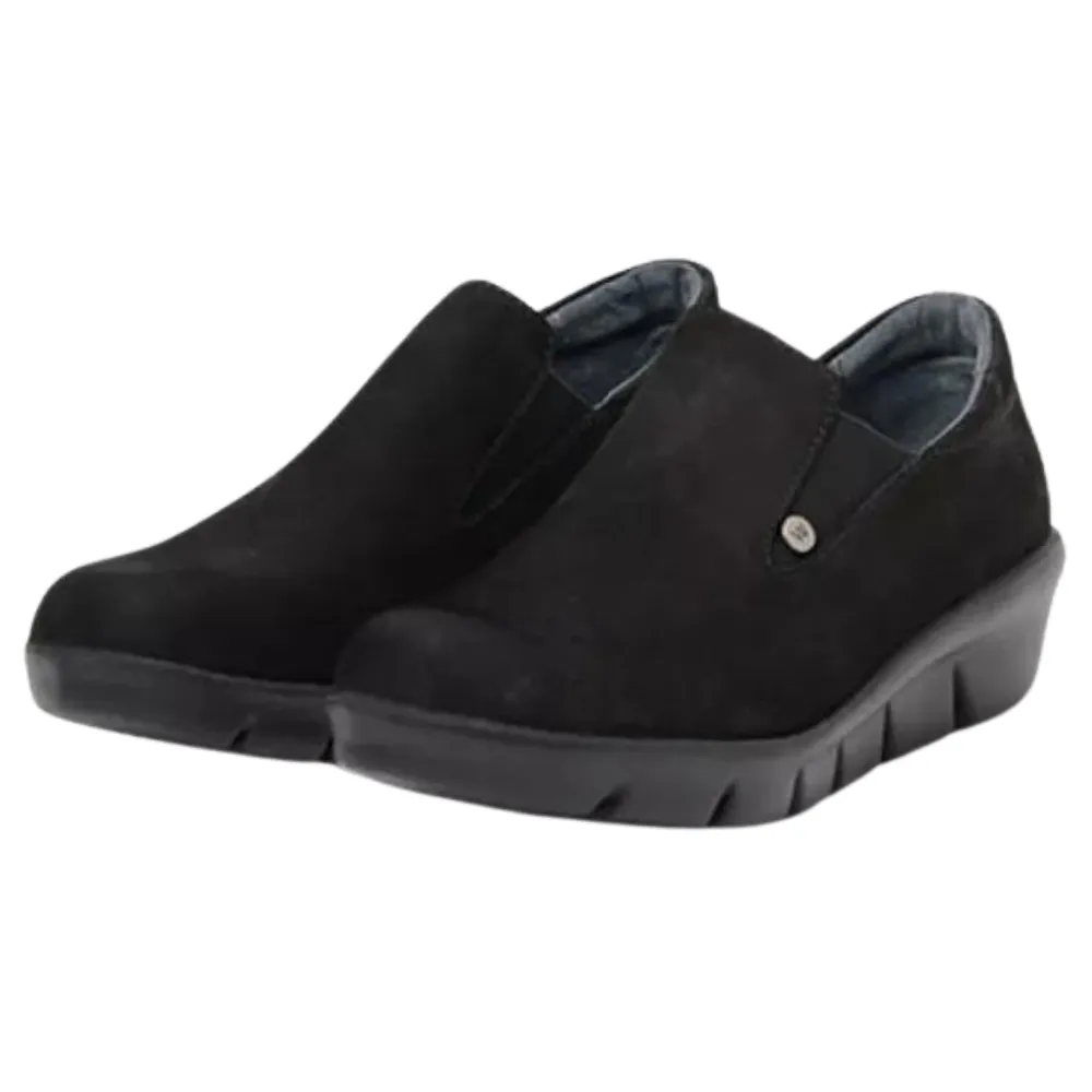 Wolky Mesita Black Antique Nubuck Shoe (Women's)