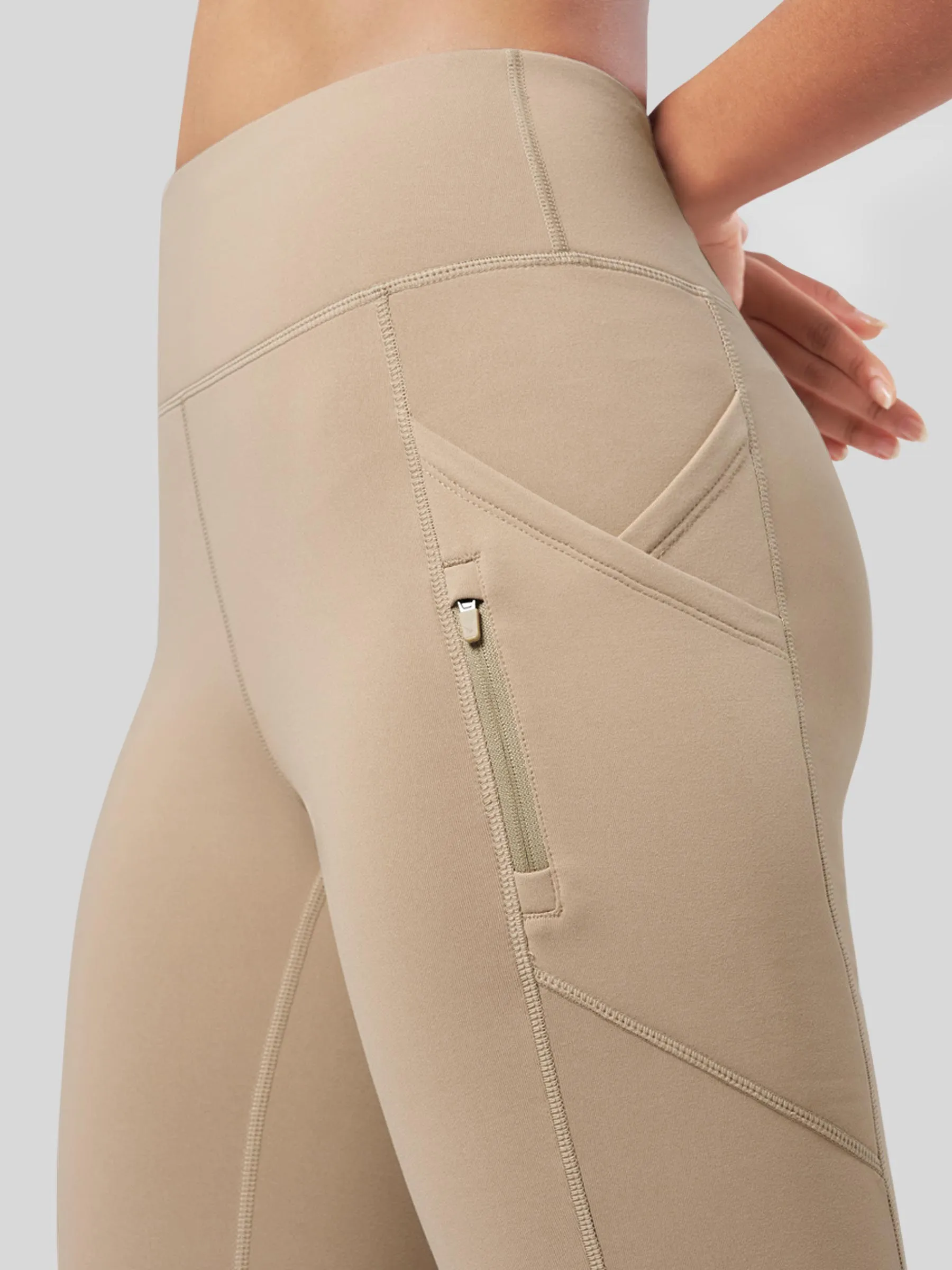 Women's Fleece Bootcut Yoga Pants-29 inch