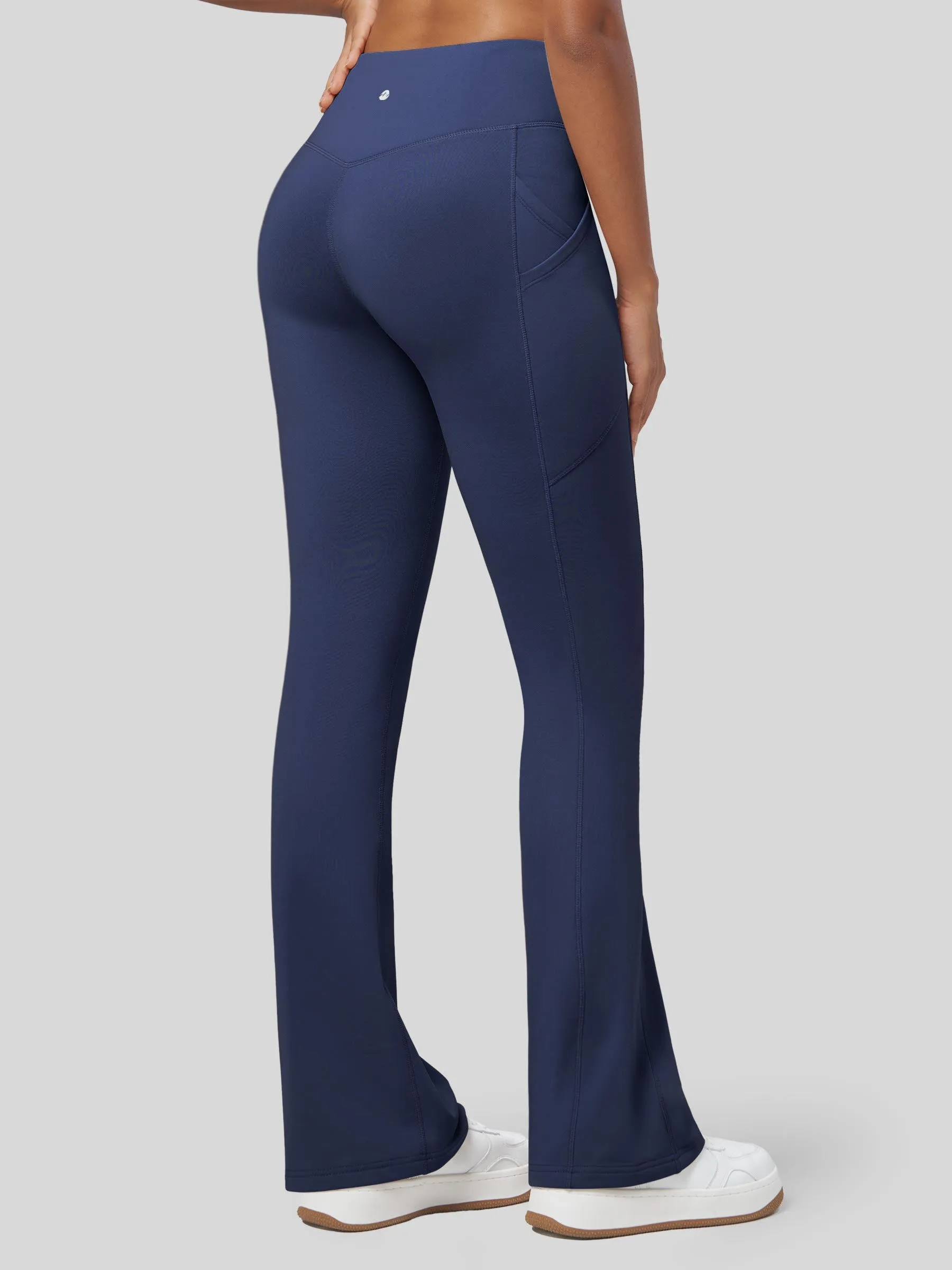 Women's Fleece Bootcut Yoga Pants-29 inch