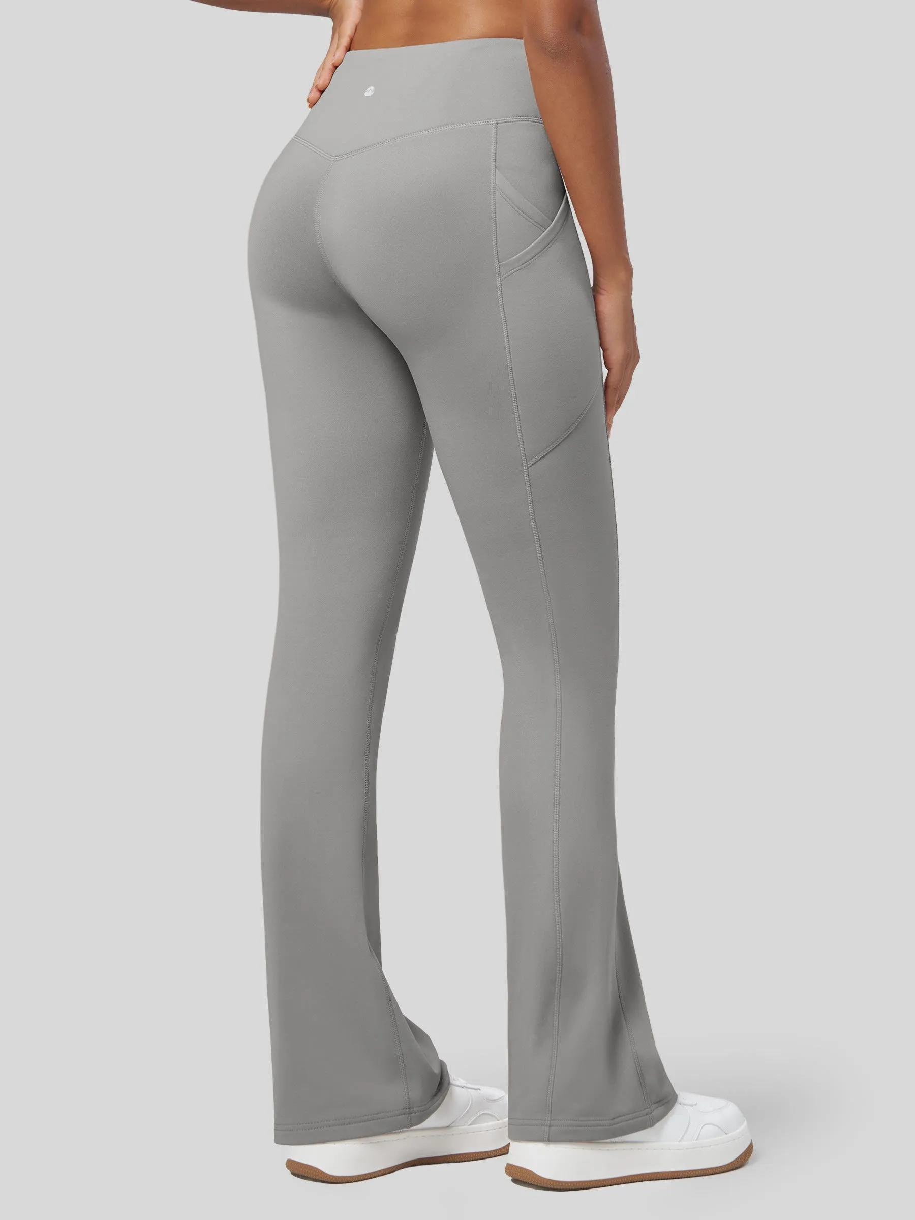 Women's Fleece Bootcut Yoga Pants-29 inch