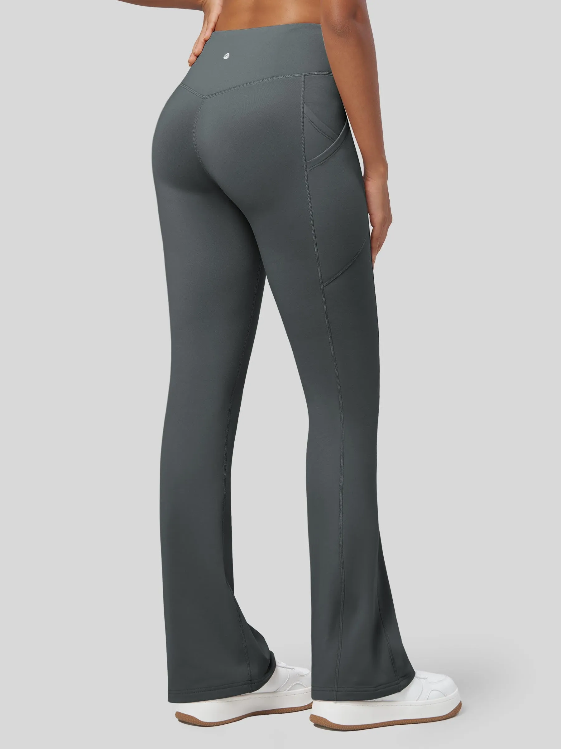 Women's Fleece Bootcut Yoga Pants-29 inch