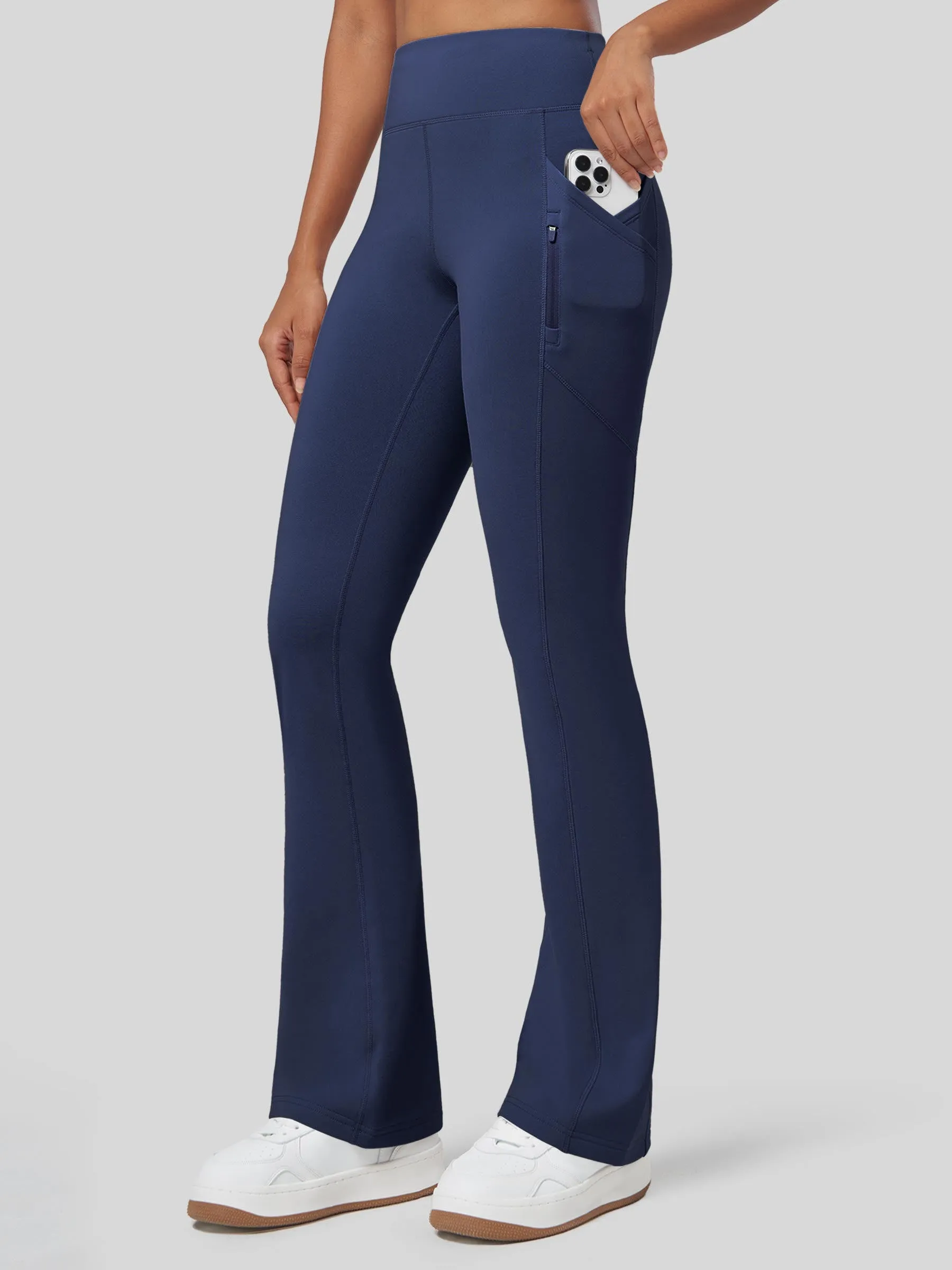 Women's Fleece Bootcut Yoga Pants-29 inch