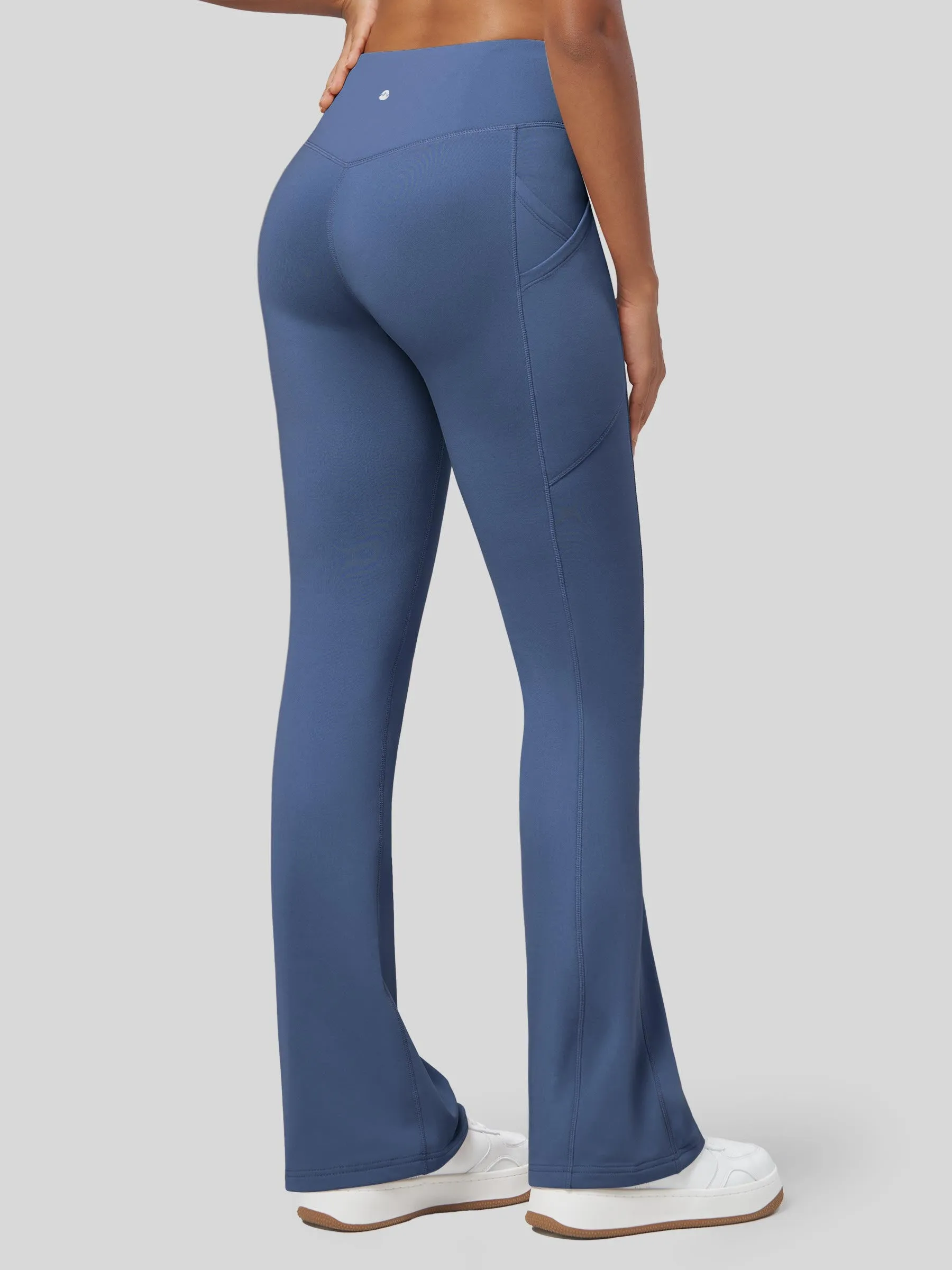Women's Fleece Bootcut Yoga Pants-29 inch