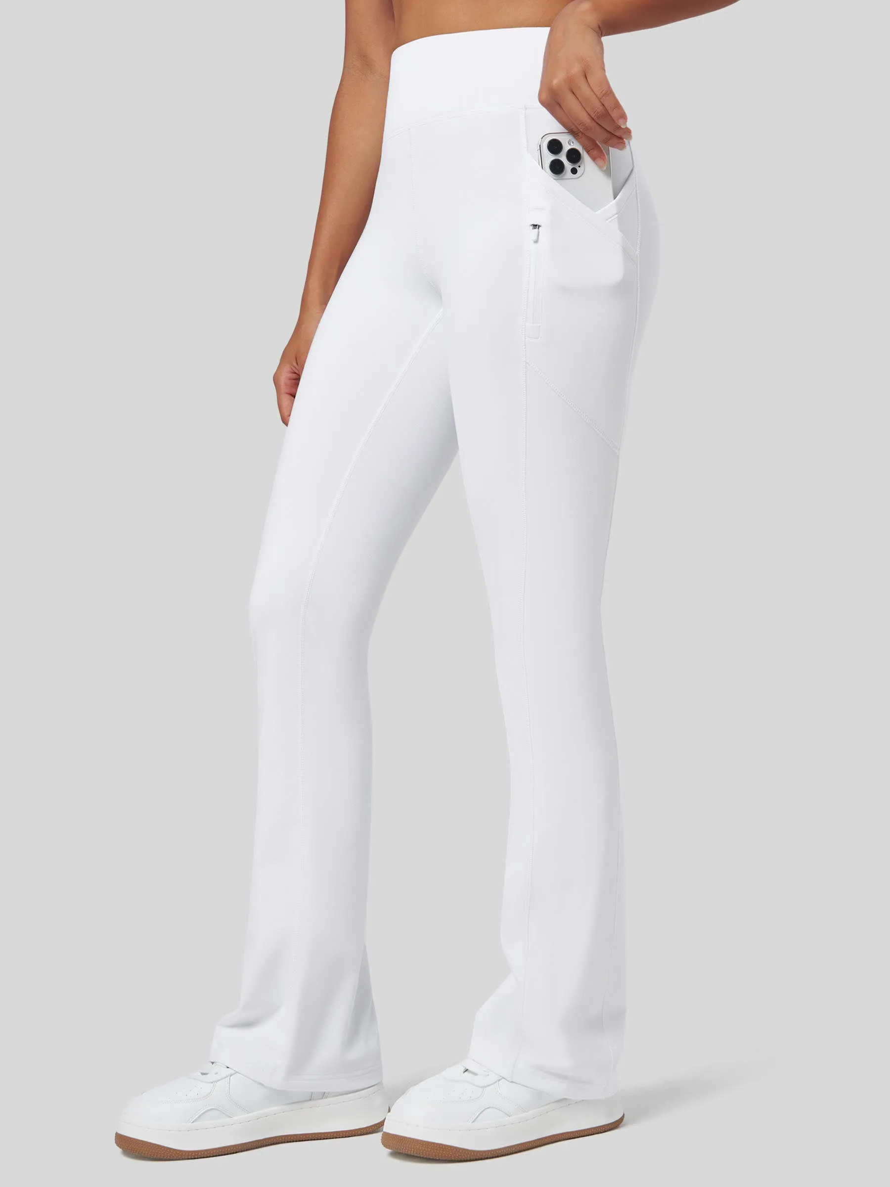 Women's Fleece Bootcut Yoga Pants-29 inch