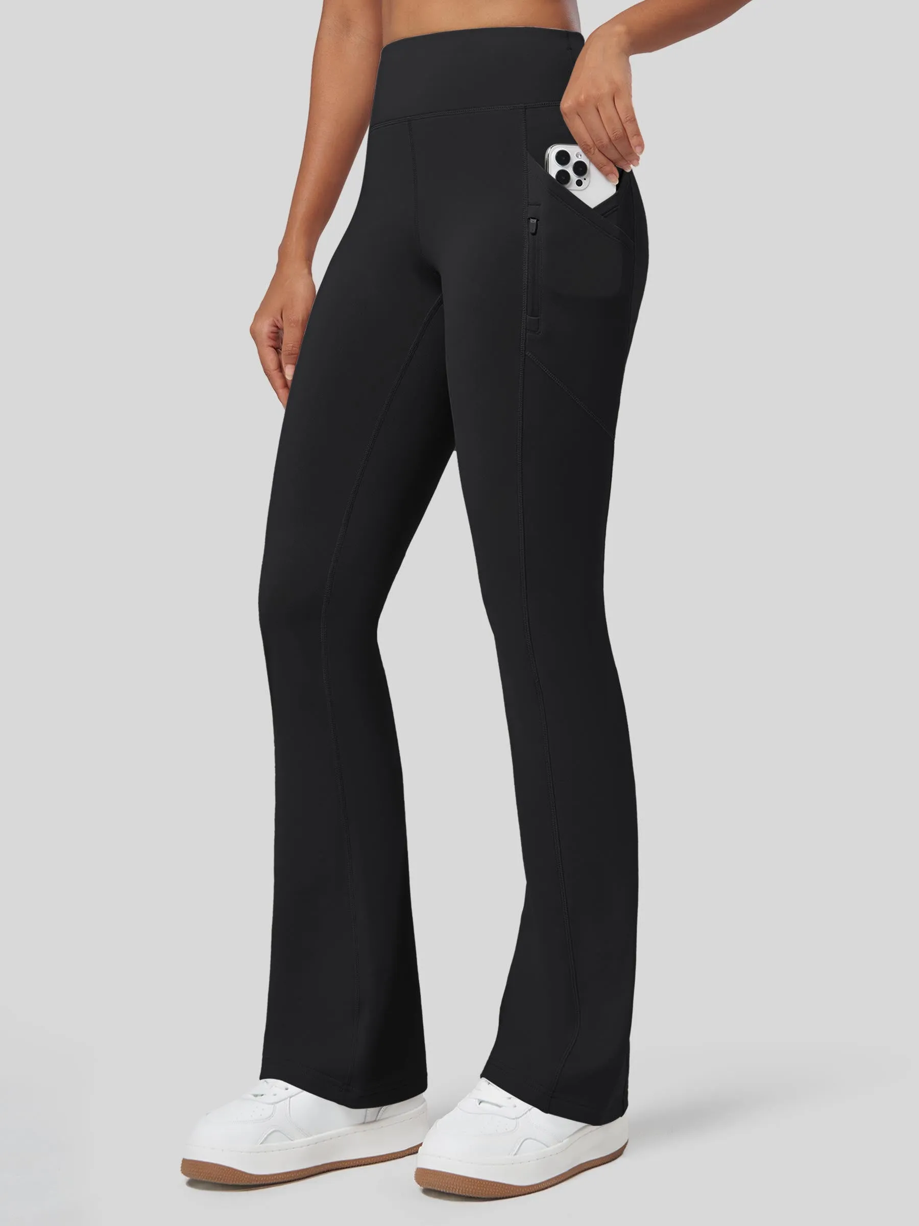 Women's Fleece Bootcut Yoga Pants-29 inch