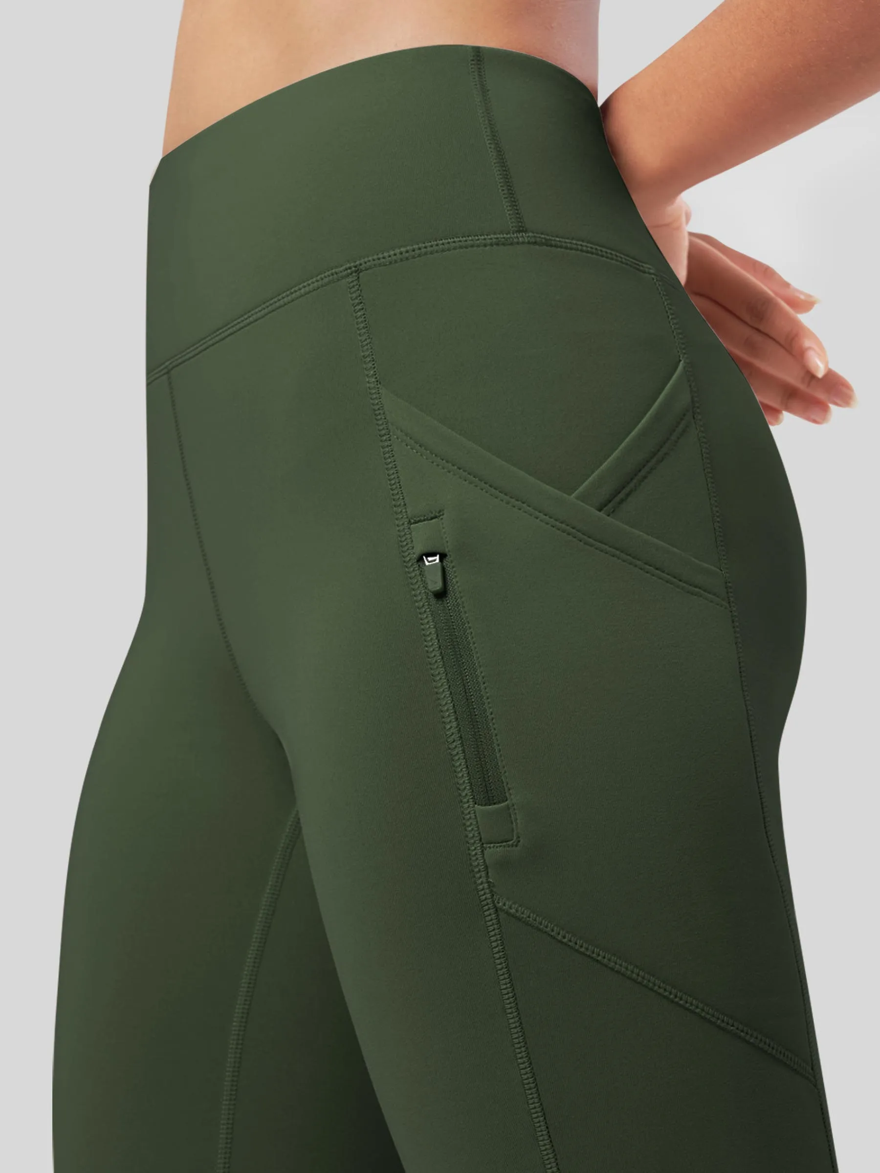 Women's Fleece Bootcut Yoga Pants-29 inch