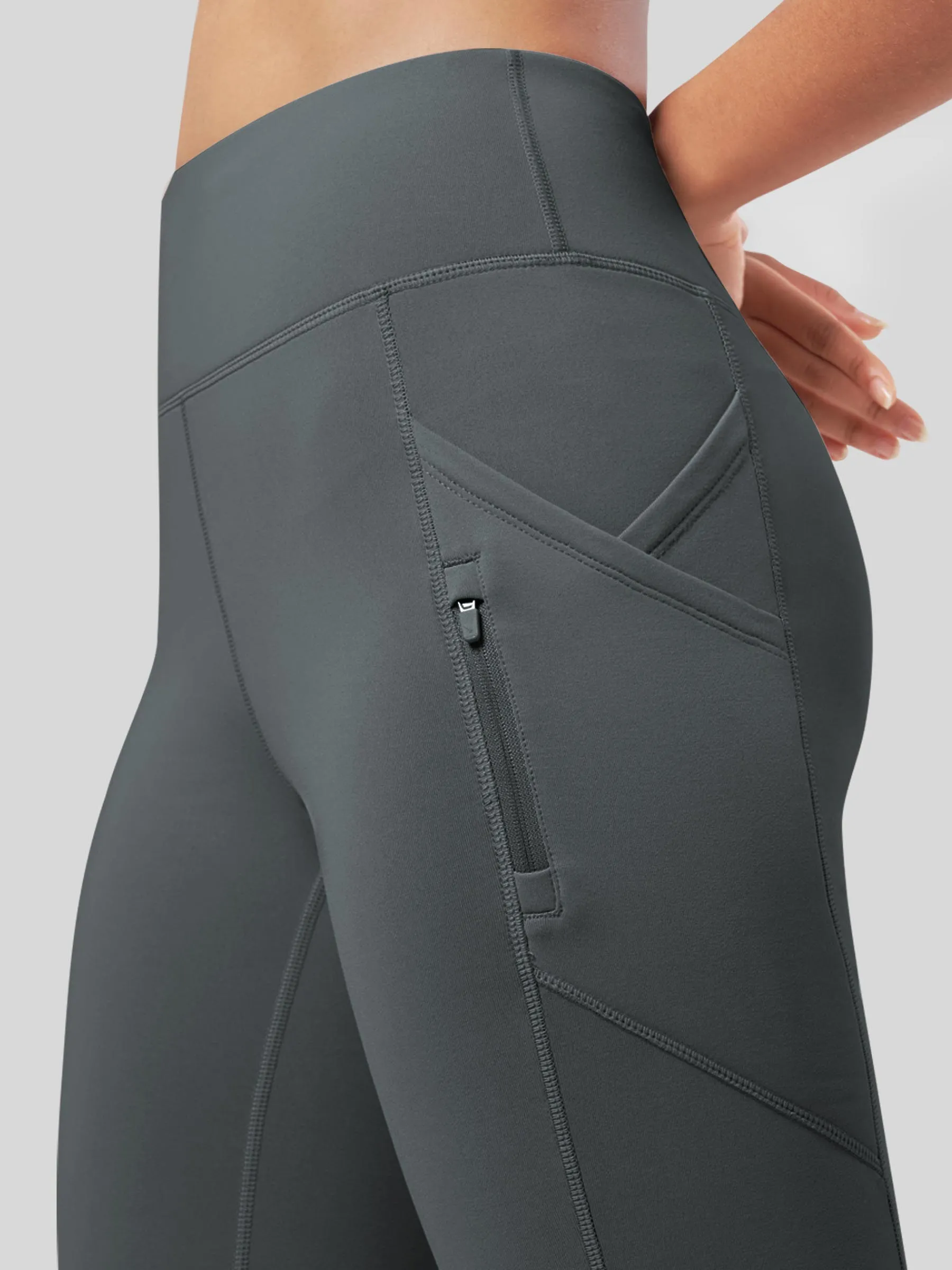 Women's Fleece Bootcut Yoga Pants-29 inch