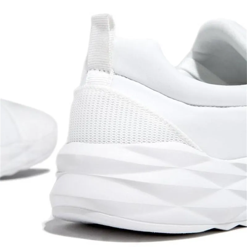 Women's fly knit sneakers lace-up tennis shoes summer lightweight running shoes