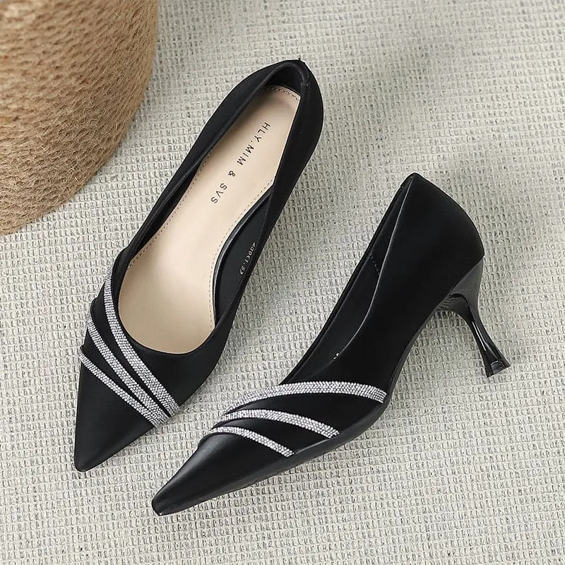 Women's Pointed Stiletto Heel Fashion Shoes