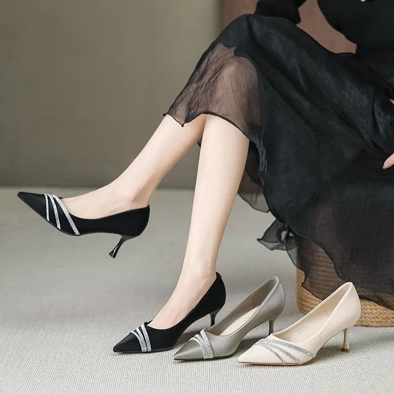 Women's Pointed Stiletto Heel Fashion Shoes