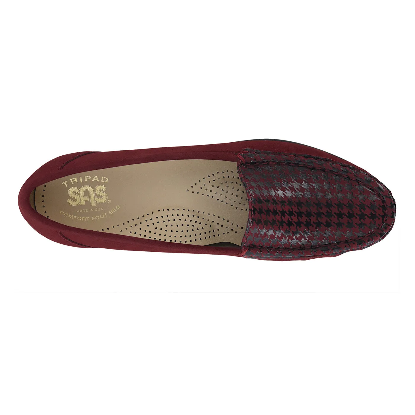 Women's Simplify Slip On Loafer Red Tetris