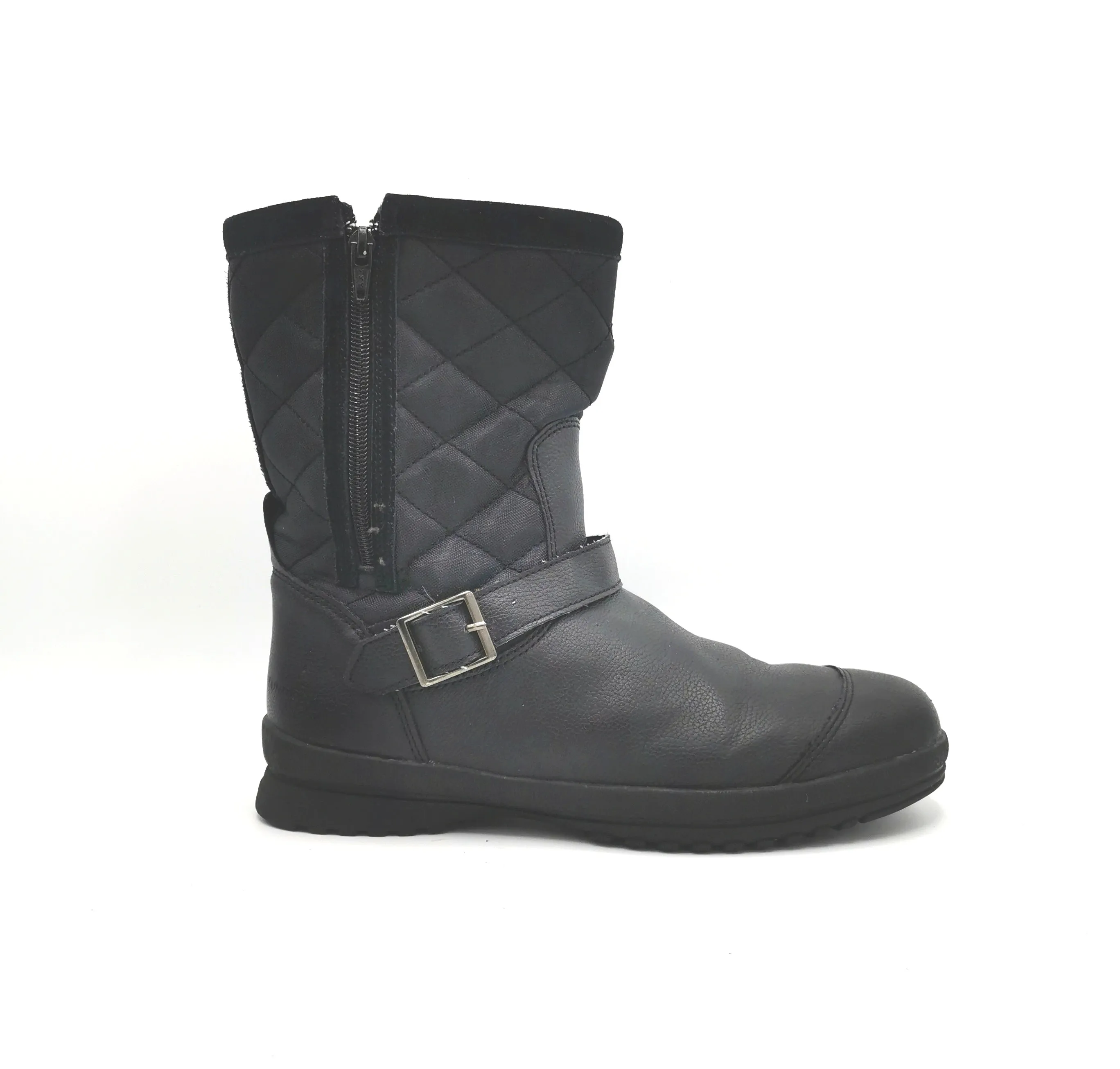 WOMENS SIZE 7 - LONDON FOG, Black Winter Ankle Boots EUC B23