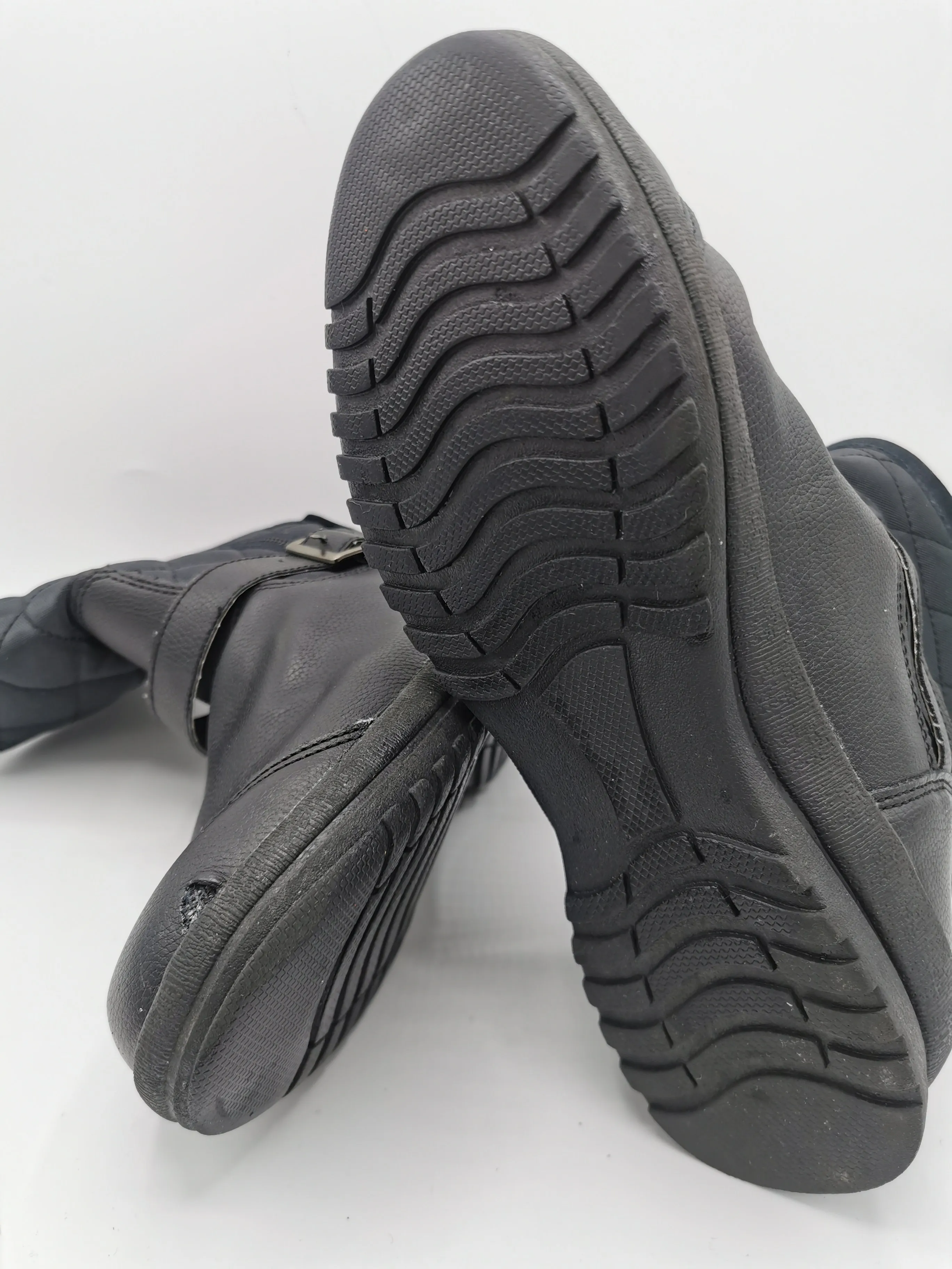 WOMENS SIZE 7 - LONDON FOG, Black Winter Ankle Boots EUC B23