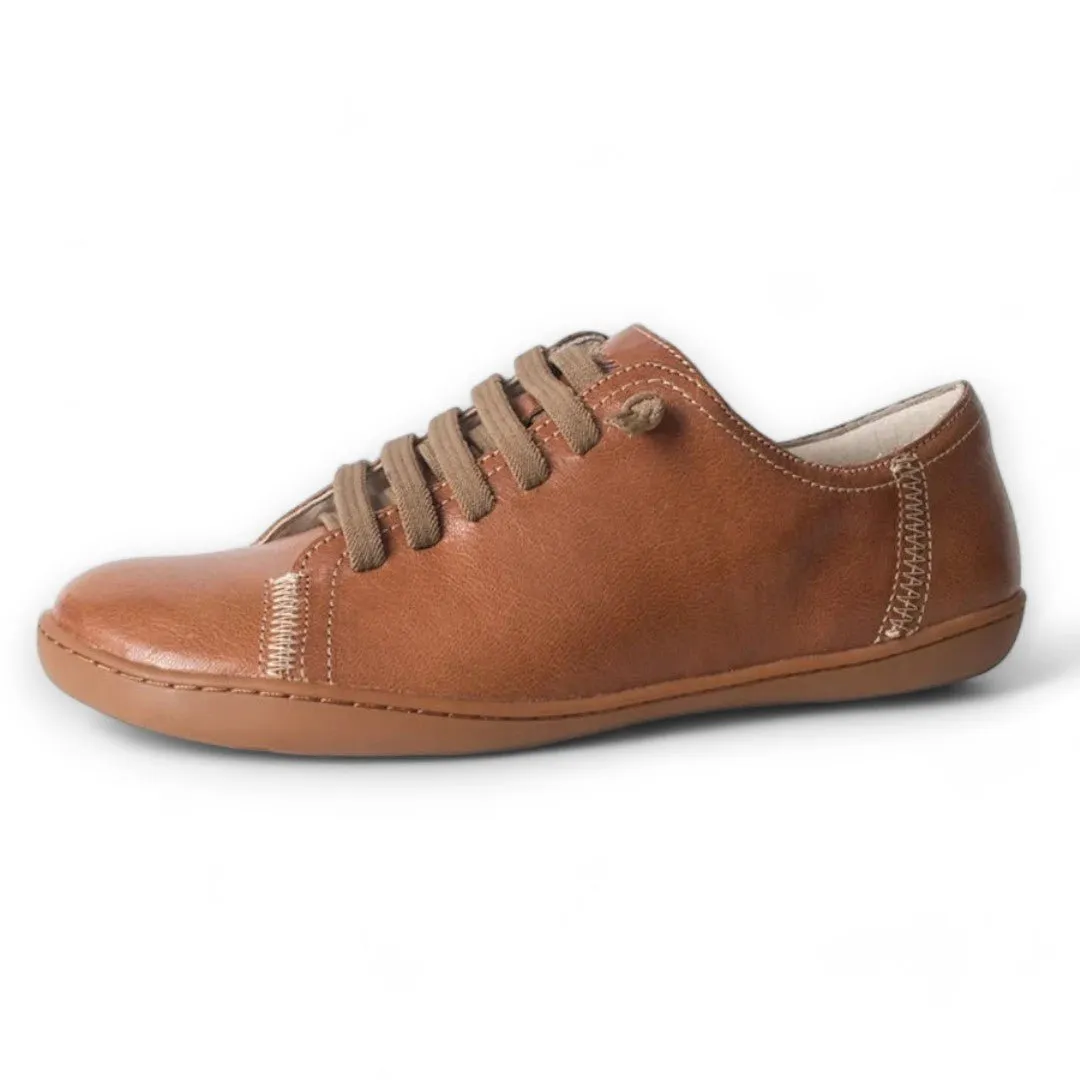 Women's Suede Leather Barefoot Flats - Casual Spring Shoes