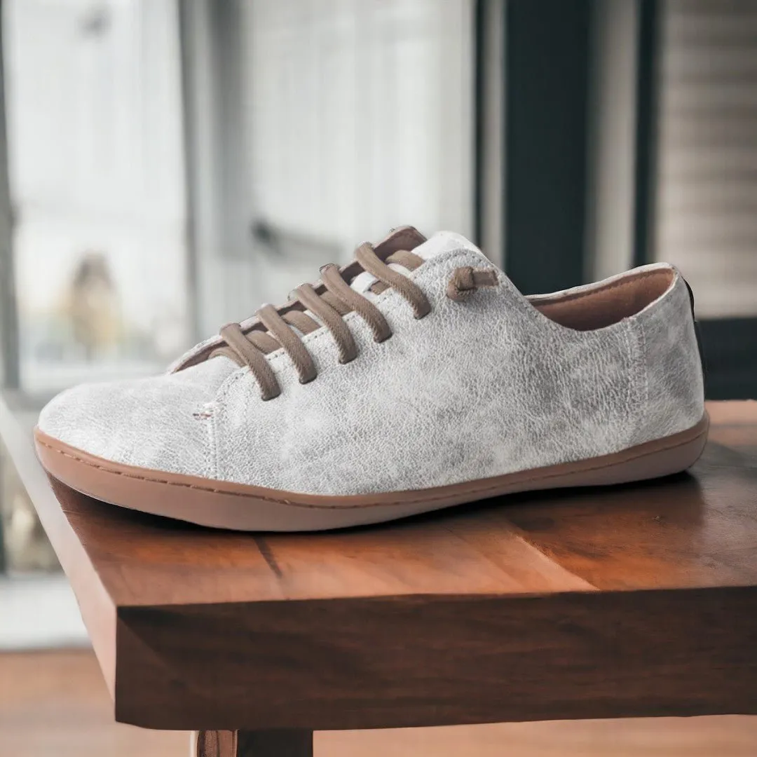 Women's Suede Leather Barefoot Flats - Casual Spring Shoes